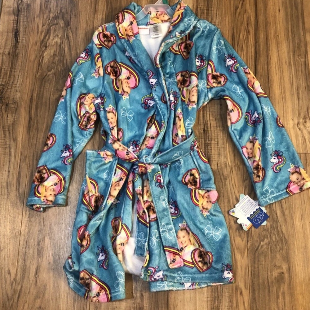 Jojo Siwa Girls Plush Robe Size 10-12